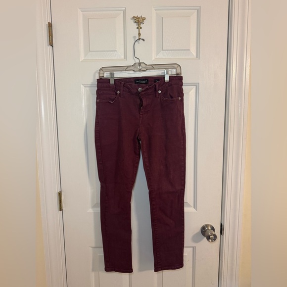 Lucky Brand Lolita Skinny Jeans Size 6 Ankle Red Brown - Picture 1 of 5